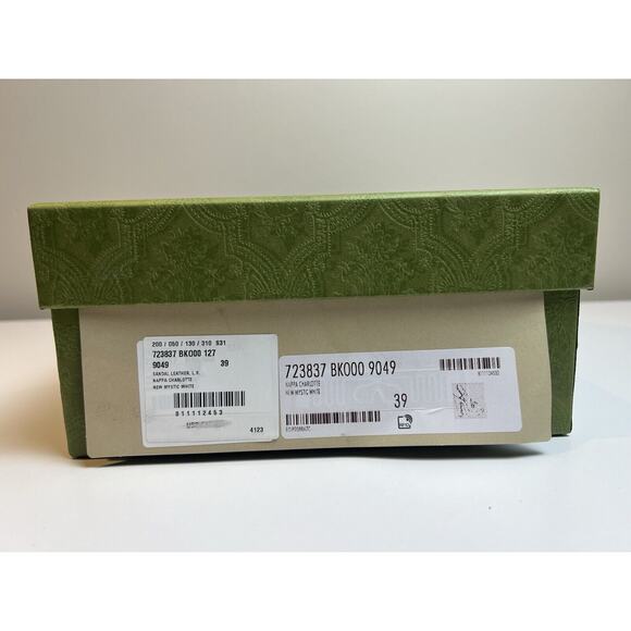 GUCCI SHOES PLATFORM White LEATHER SLINGBACK PUMPS w HORSEBIT $1,100 sz 39 9 - Picture 10 of 10